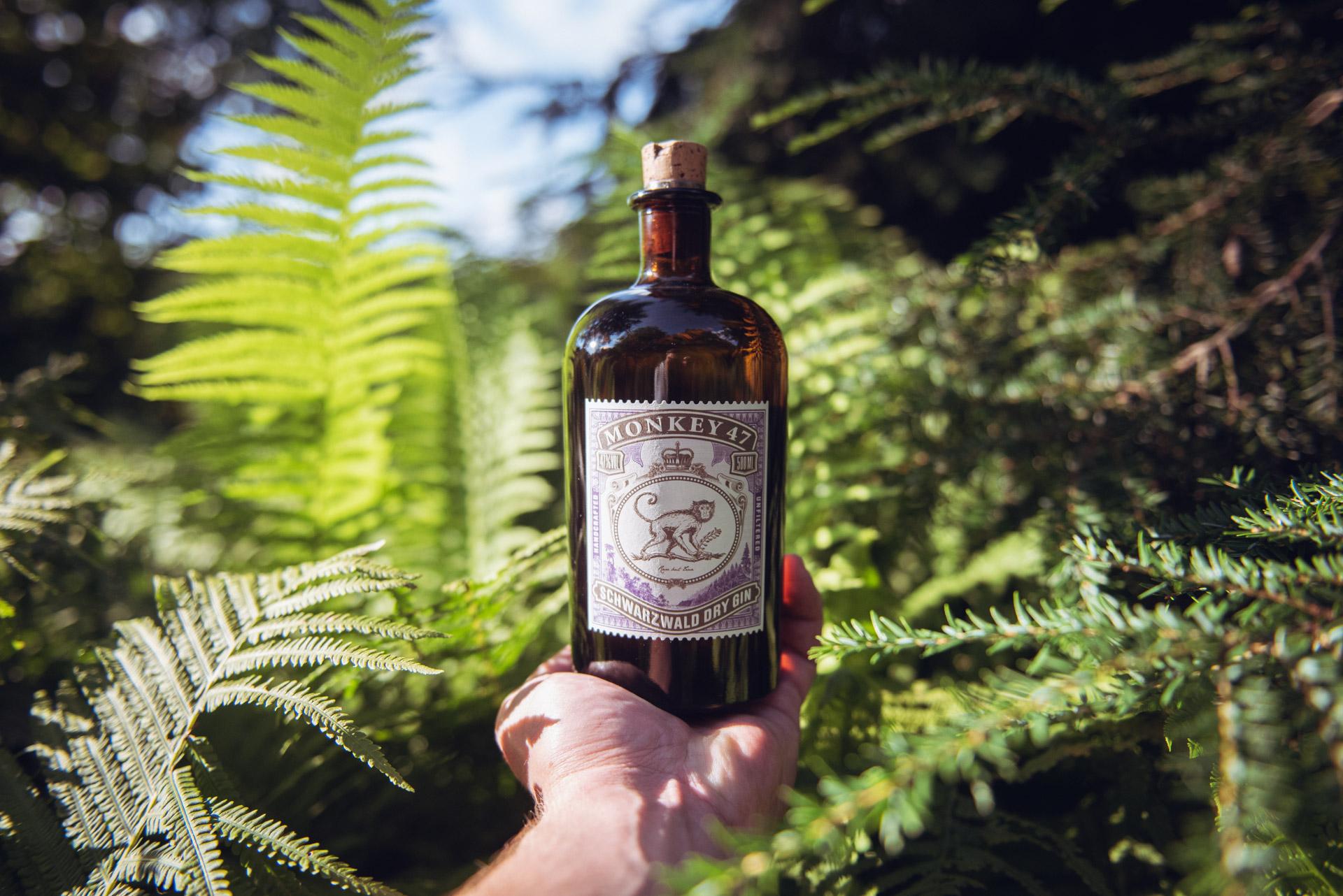 Erlebe den einzigartigen Geschmack des Monkey 47 Dry Gin mit 47 verschiedenen Botanicals aus Baden-Württemberg.