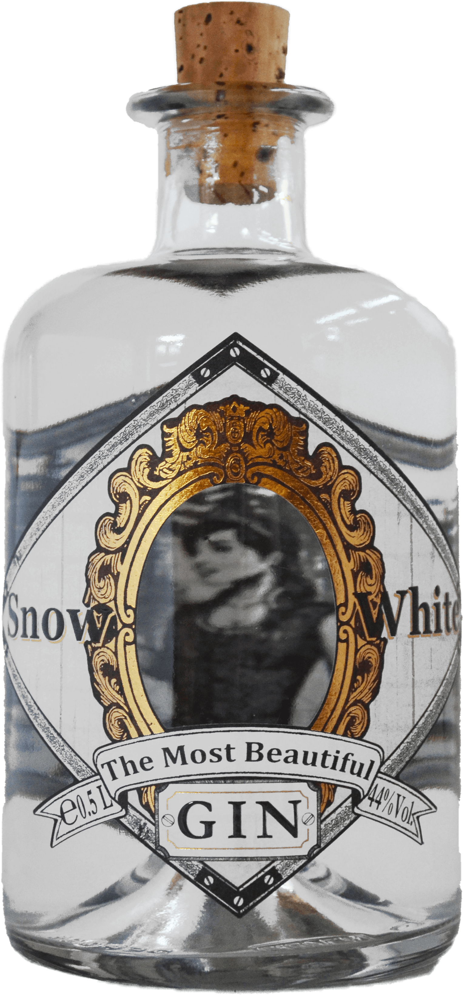 Snow White Gin von Eichenberg Manufaktur aus Bayern, Botanicals: Wacholderbeeren, Apfel, Zitrone, Ingwerwurzel, Lavendel, Tannennadeln und Zimtrinde, 44% Alkoholgehalt.